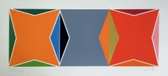 Three Square Composition, Limited Edition Silkscreen, Larry Zox - LARGE
