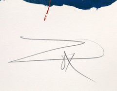 Untitled 4, Abstract Expressionist Screenprint by Larry Zox