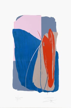 Untitled 4, sérigraphie expressionniste abstraite de Larry Zox