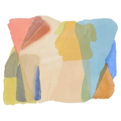 Larry Zox Screenprint, Titled "I", 12/22, Artwork only 51"W x 40"H