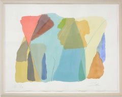 Larry Zox Serigrafía, Titulado "II', 5/23, Sólo obra 51 "W x 40 "H