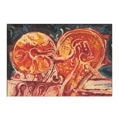 Lars Åkirke, "Ild - Solen" (Il sole di fuoco), Olio su tela firmato