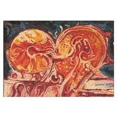 Lars Åkirke, "Ild - Solen" (Il sole di fuoco), Olio su tela firmato