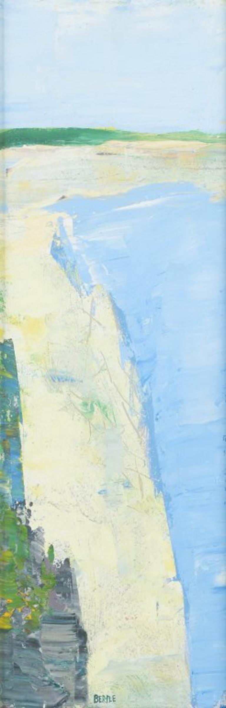 Lars Bertle. Gotland coastal landscape. Oil on canvas. 1960s/70s For Sale