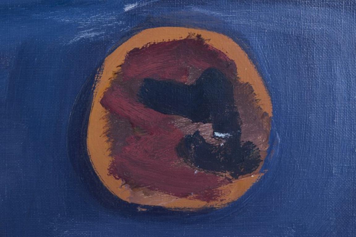 Lars Bertle, aufgeführter schwedischer Künstler. Öl auf Leinwand. Abstrakte Komposition. 1960er Jahre (Sonstiges) im Angebot