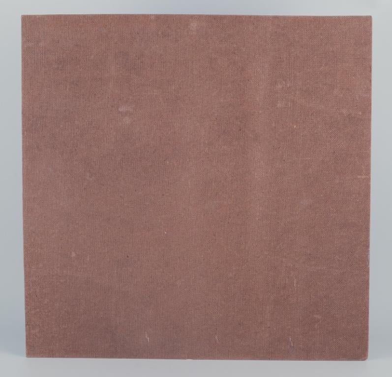Lars Bertle, aufgeführter schwedischer Künstler. Öl auf Leinwand. Abstrakte Komposition. 1960er Jahre im Angebot 3