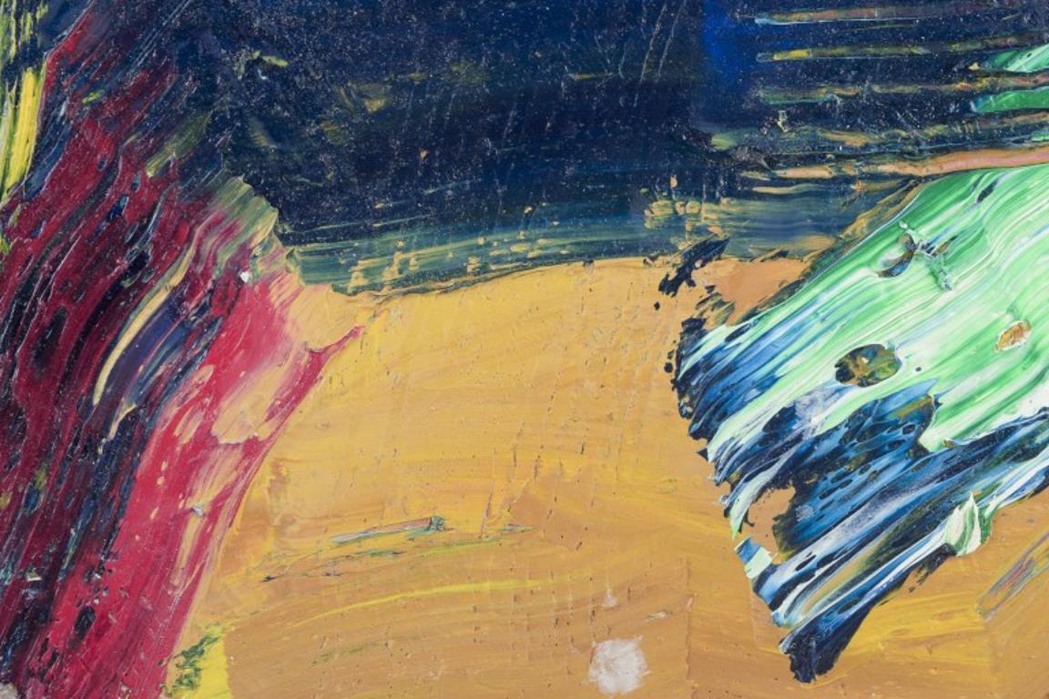 Lars Bertle, artista svedese quotato in borsa. Olio su pannello. Composizione astratta. 2017 In condizioni ottime in vendita a Copenhagen, DK