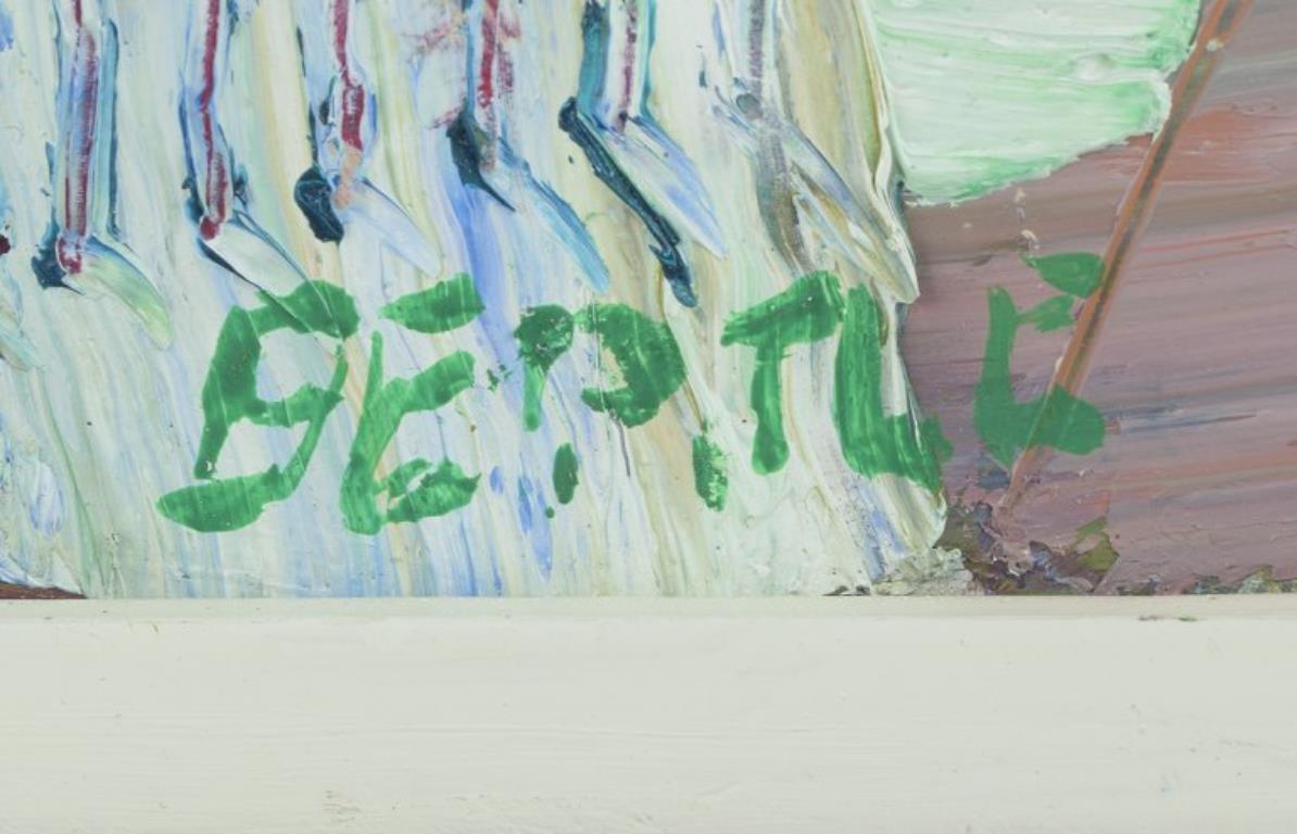 Altro Lars Bertle, artista svedese quotato in borsa. Olio su pannello. Composizione astratta. 2017 in vendita