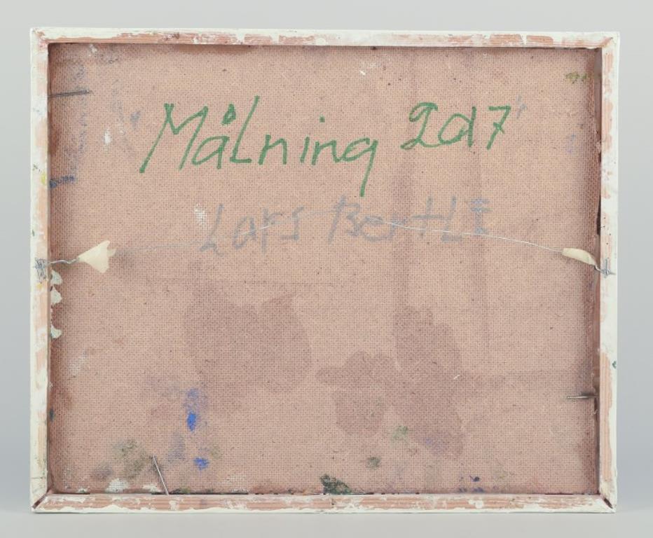 Lars Bertle, artista svedese quotato in borsa. Olio su pannello. Composizione astratta. 2017 in vendita 1