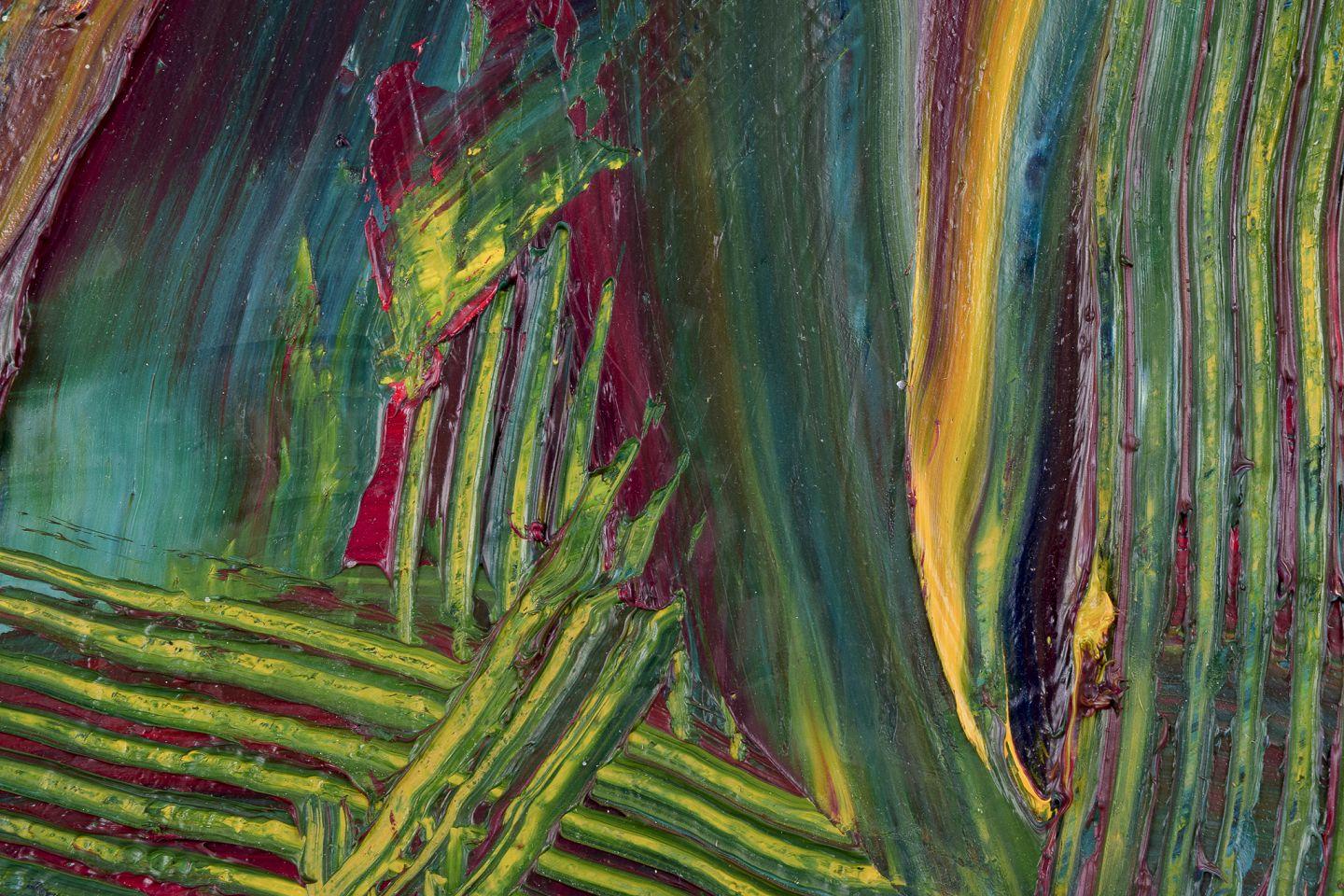 XXI secolo e contemporaneo Lars Bertle, pittore svedese quotato in borsa. Olio su tavola. Composizione astratta, 2015 in vendita