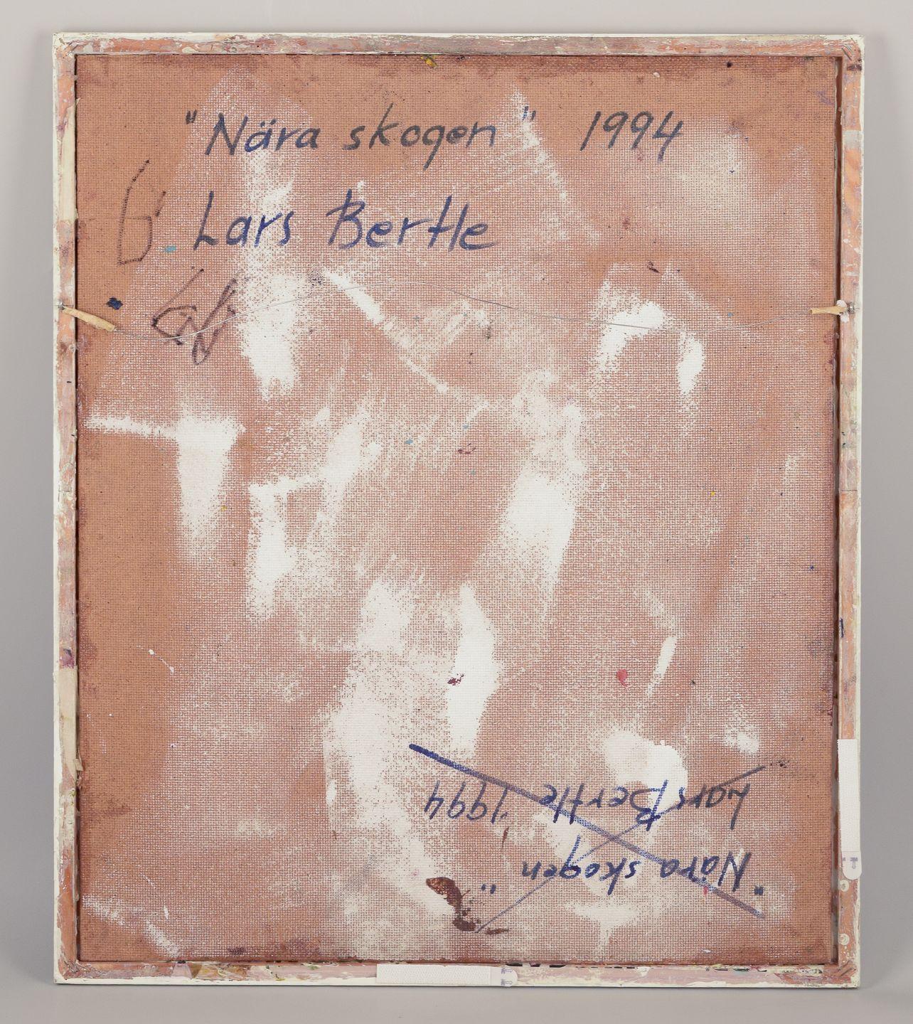 Lars Bertle, pittore svedese quotato in borsa. Olio su tavola. 