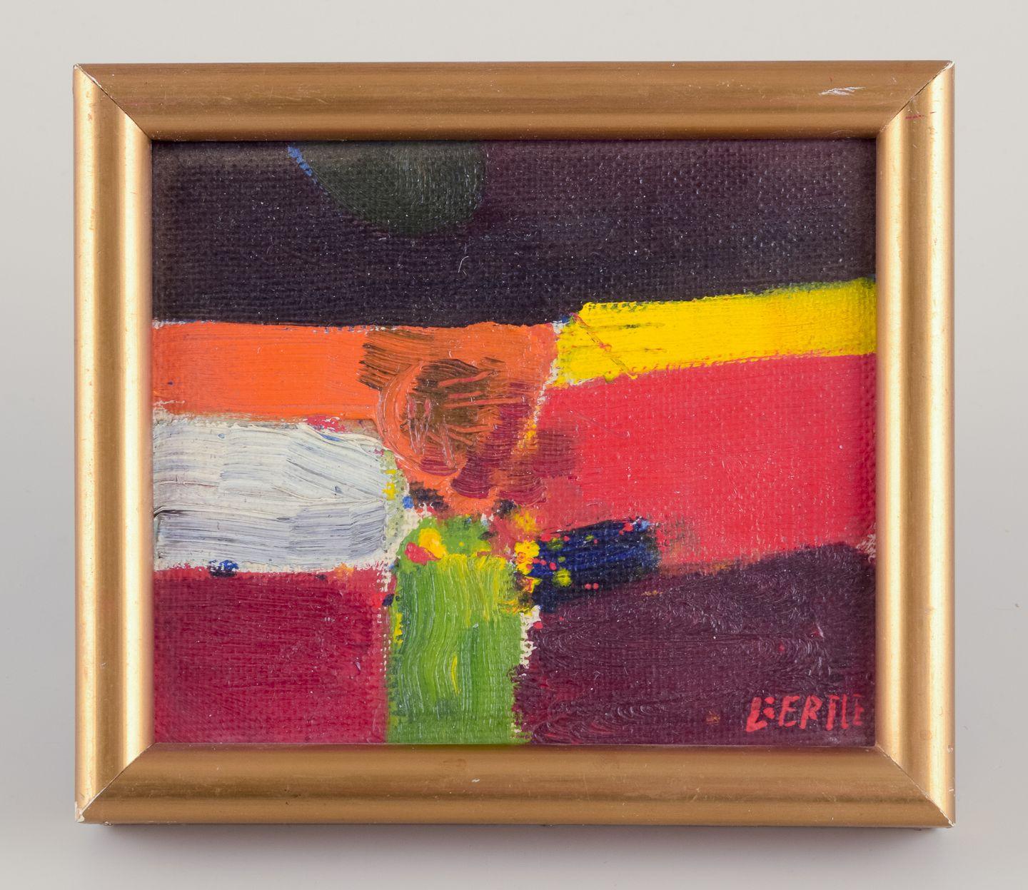 Gebrauchte Waren sind für US-Kunden von den Einfuhrzöllen befreit. 
Daher fallen für Ihren Kauf keine Einfuhrzölle an.

Lars Bertle (geb. 1925), schwedischer Künstler.
Öl auf Karton.
Abstrakte Zusammensetzung. Koloristische Palette.