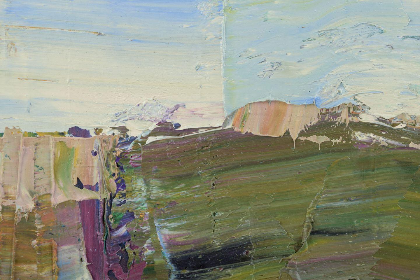 Moderno Lars Bertle, artista svedese. Olio su tela. Paesaggio astratto da Fårö. in vendita