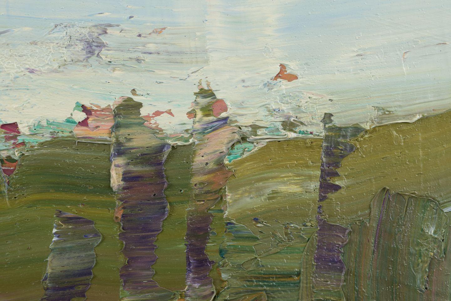 Svedese Lars Bertle, artista svedese. Olio su tela. Paesaggio astratto da Fårö. in vendita