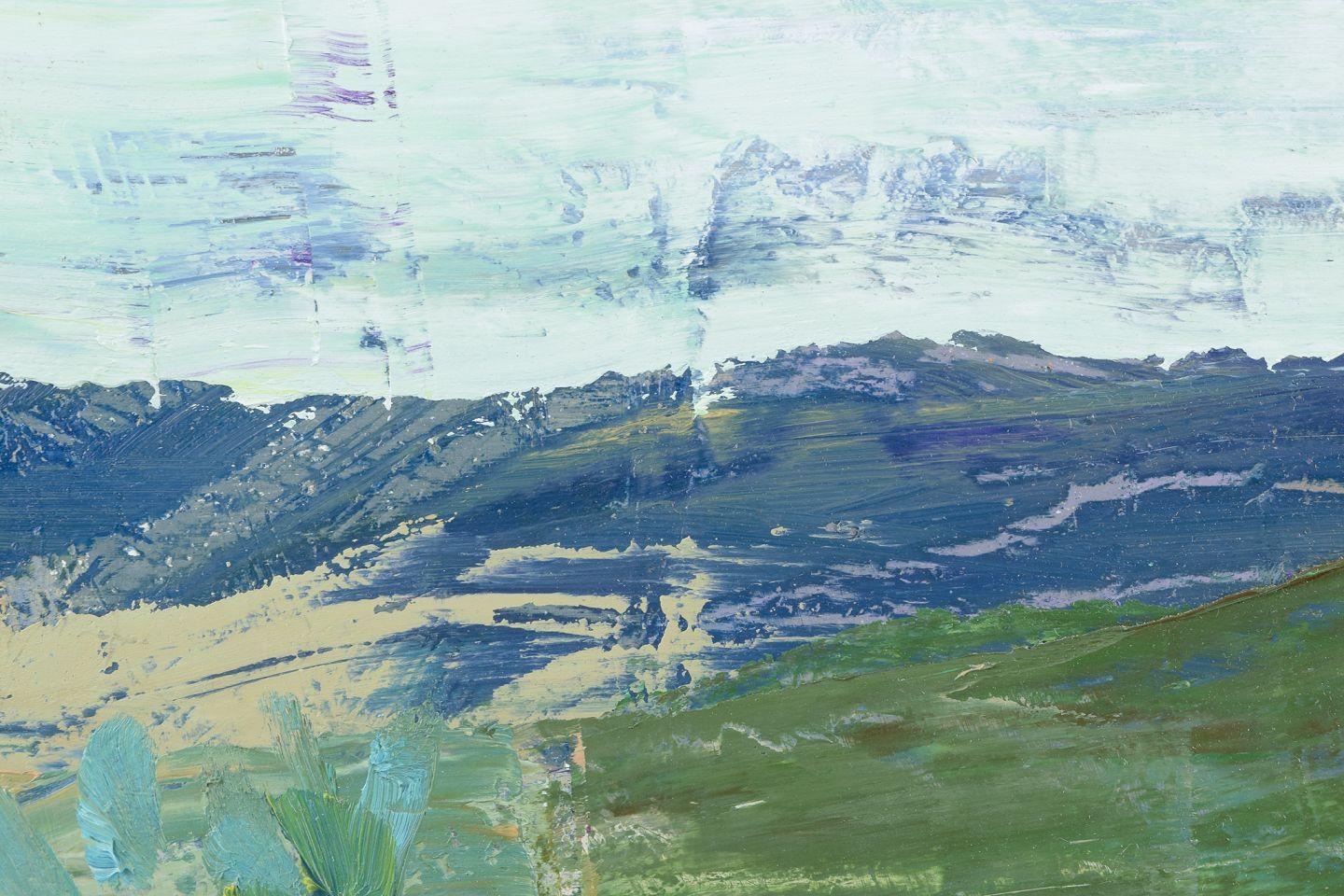 Moderno Lars Bertle, artista svedese. Olio su tela. Paesaggio astratto da Rhode. in vendita