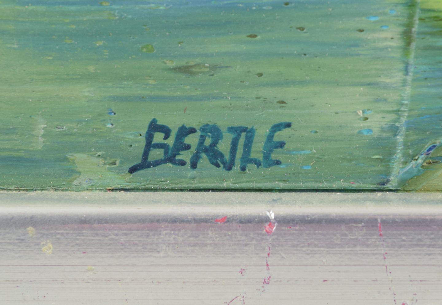 Lars Bertle, artista svedese. Olio su tela. Paesaggio astratto da Rhode. In condizioni ottime in vendita a København, Copenhagen
