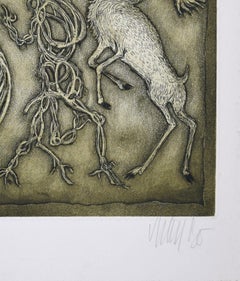 Pas de Trois - Original Etching and Aquatint by Lars Bo - 1971