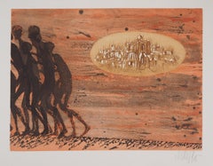 « The Abandoned Village », 1975, gravure originale signée à la main