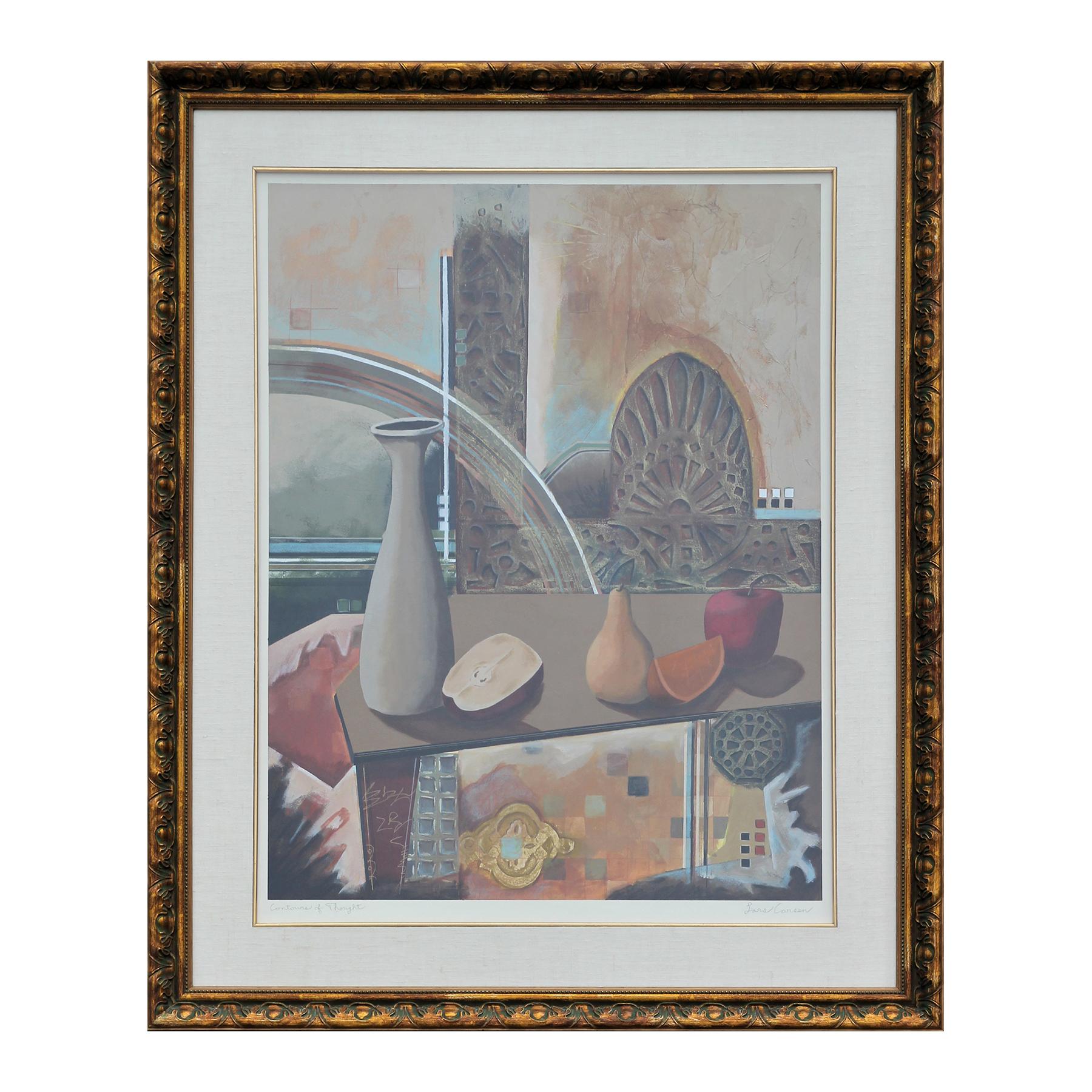 Still-Life Painting de Lars Carsen - "Contornos del pensamiento" Bodegón abstracto