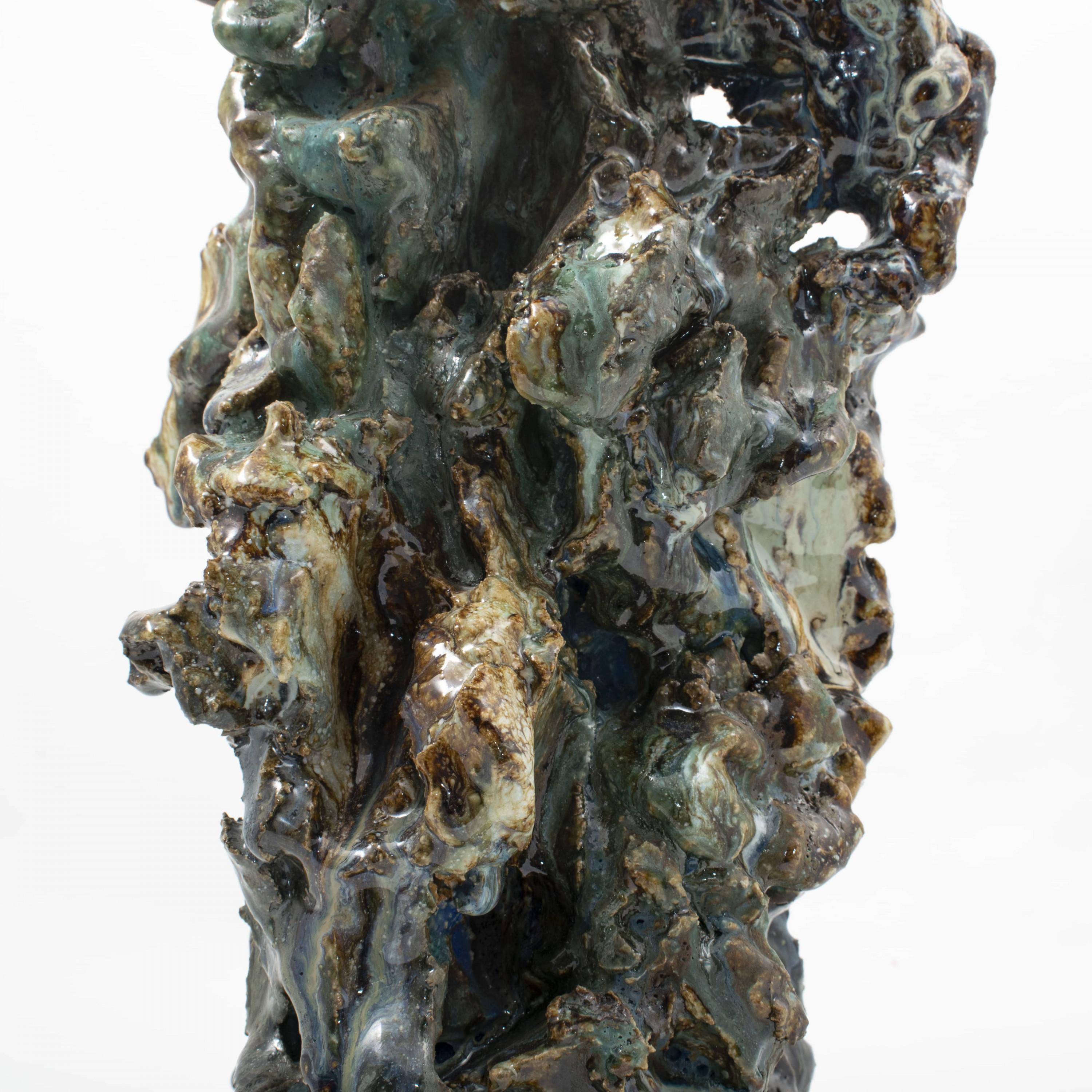 Lars Dan. Glazed Stoneware Sculpture In Good Condition For Sale In Kastrup, DK
