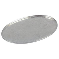 Lars Göransson, Swedish designer. Hammered modernist tin tray.