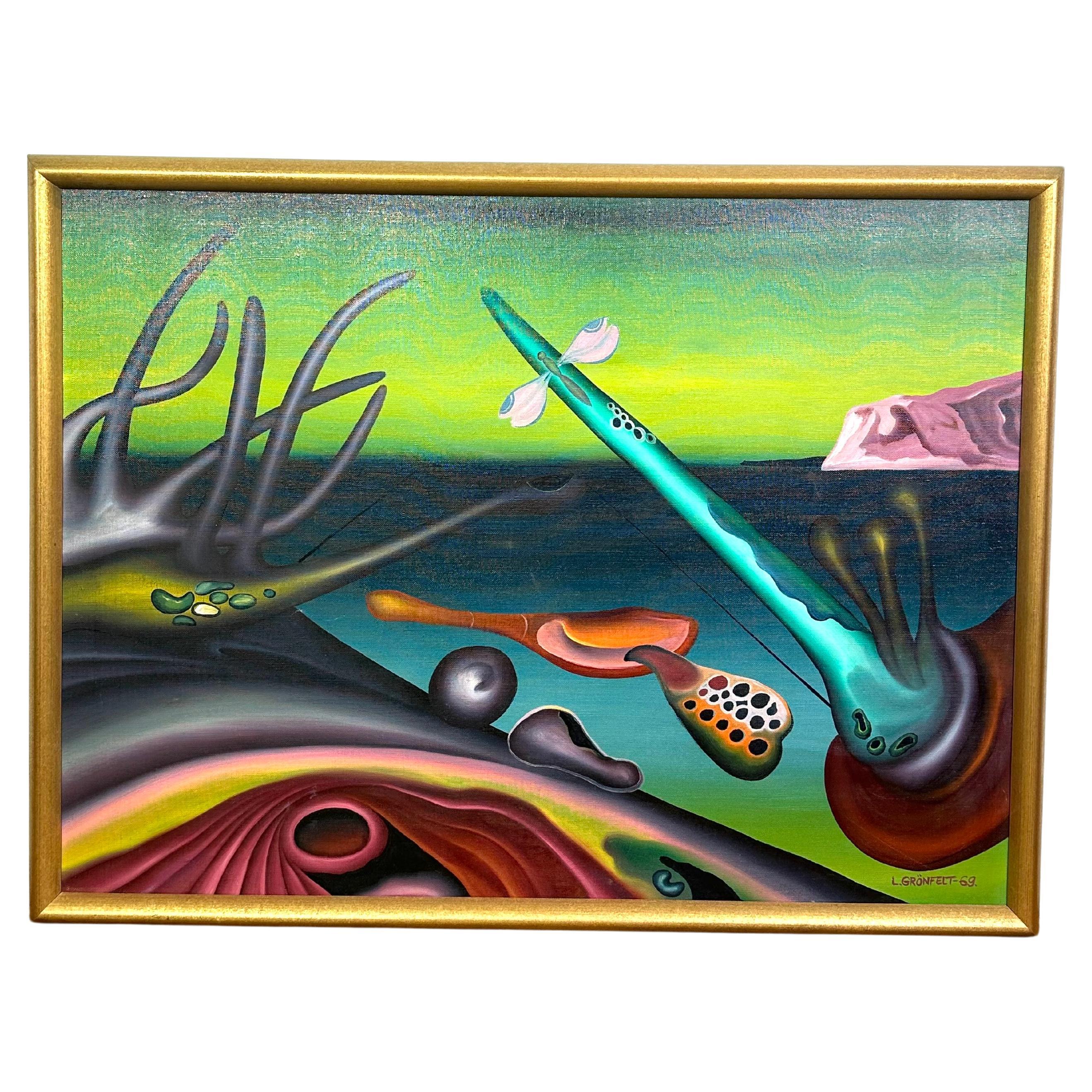 Lars Grönfelt, oil on canvas, signed and dated 69