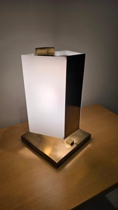 Lars-Gunnar Nordström Brass Table Lamp, Metallimestarit, 1970s.