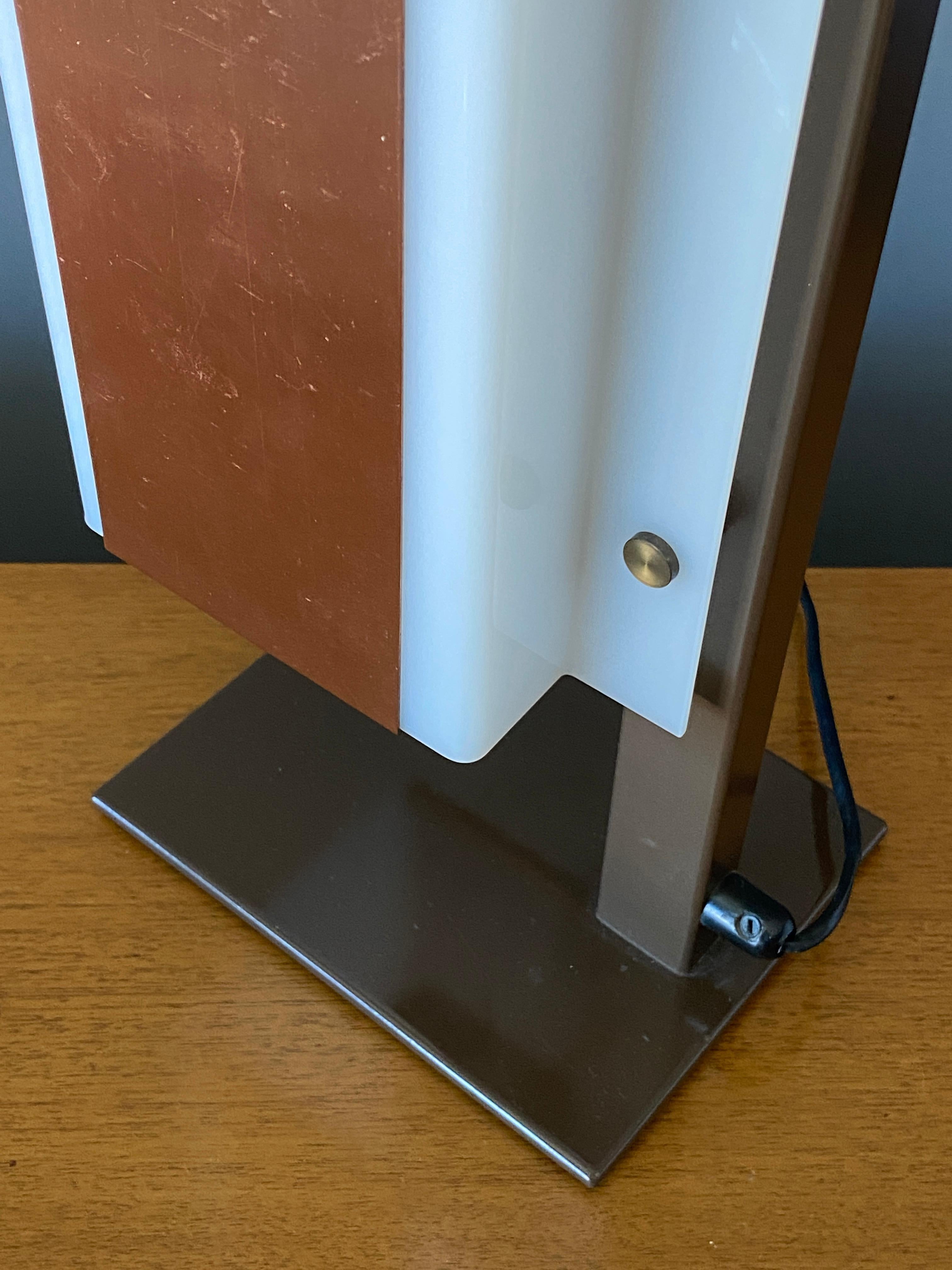 Lars-Gunnar Nordström, Table Lamps Metal, Copper, Acrylic for Metallimestarit In Good Condition In High Point, NC