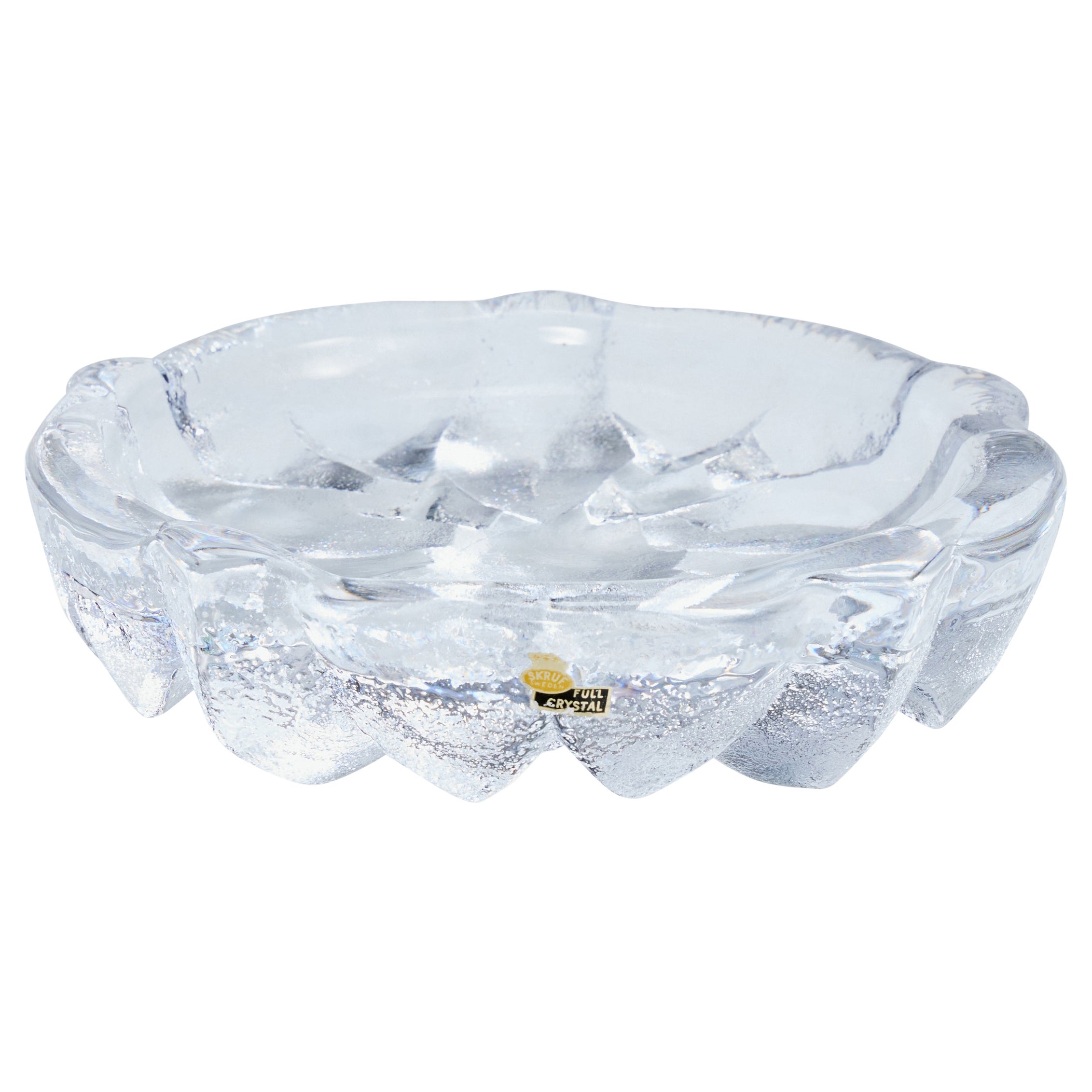 Lars Hellsten, Dish, Glass, Sweden, 1960s