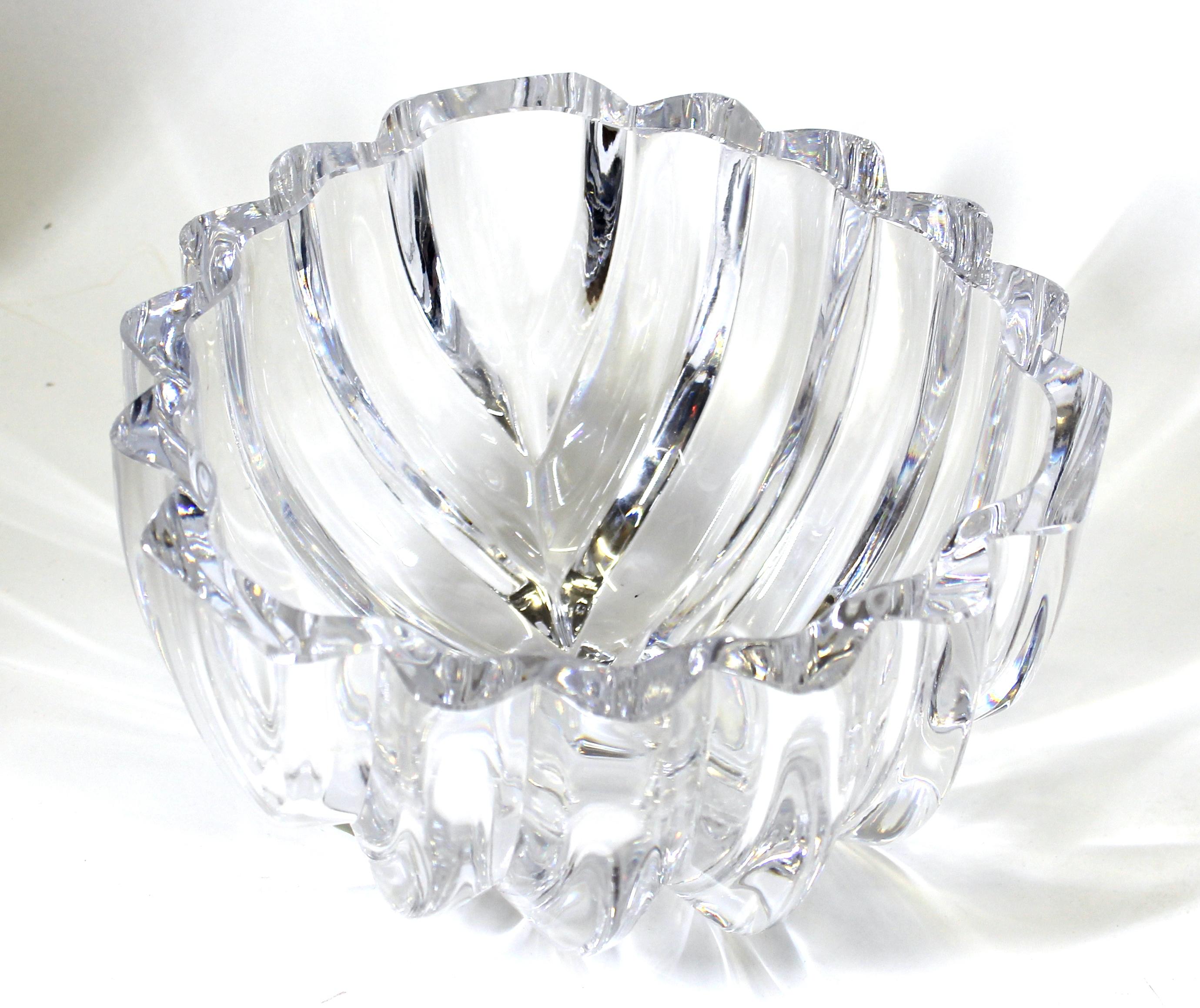 orrefors crystal bowl vintage