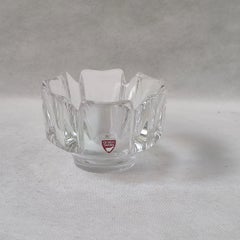 Lars Hellsten Orrefors Crystal Corona Bowl 1960s