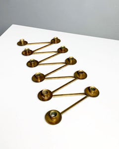 Lars Holmström Candelabra Brass Margareta Slingan Arvika Sweden 1950s