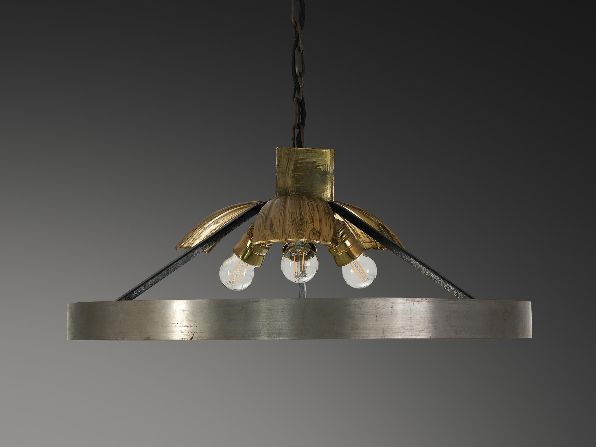Lars Holmström for Arvika Konsthantverk Art Deco Ceiling Light 4
