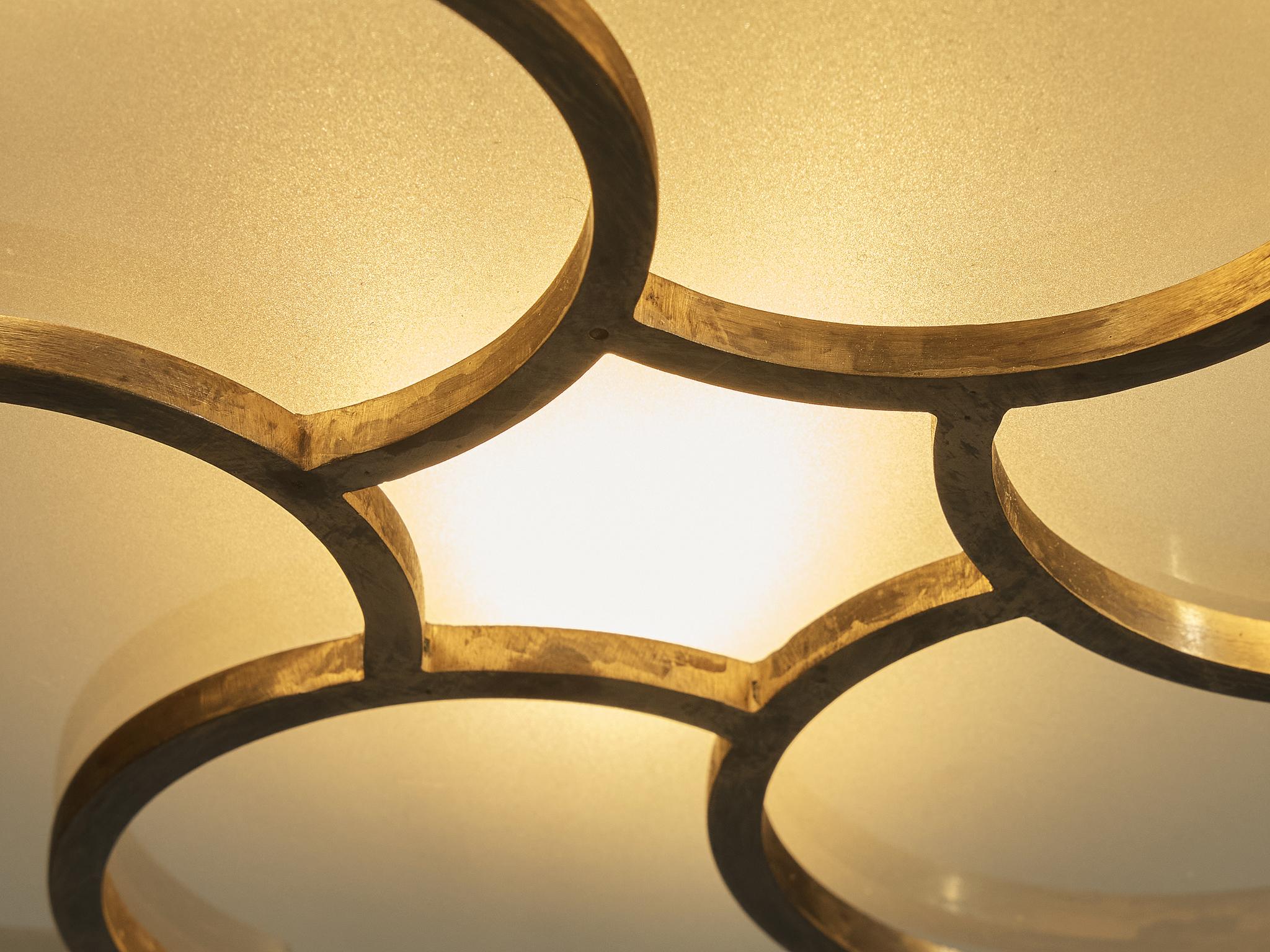 Lars Holmström for Arvika Konsthantverk Art Deco Ceiling Light For Sale 5