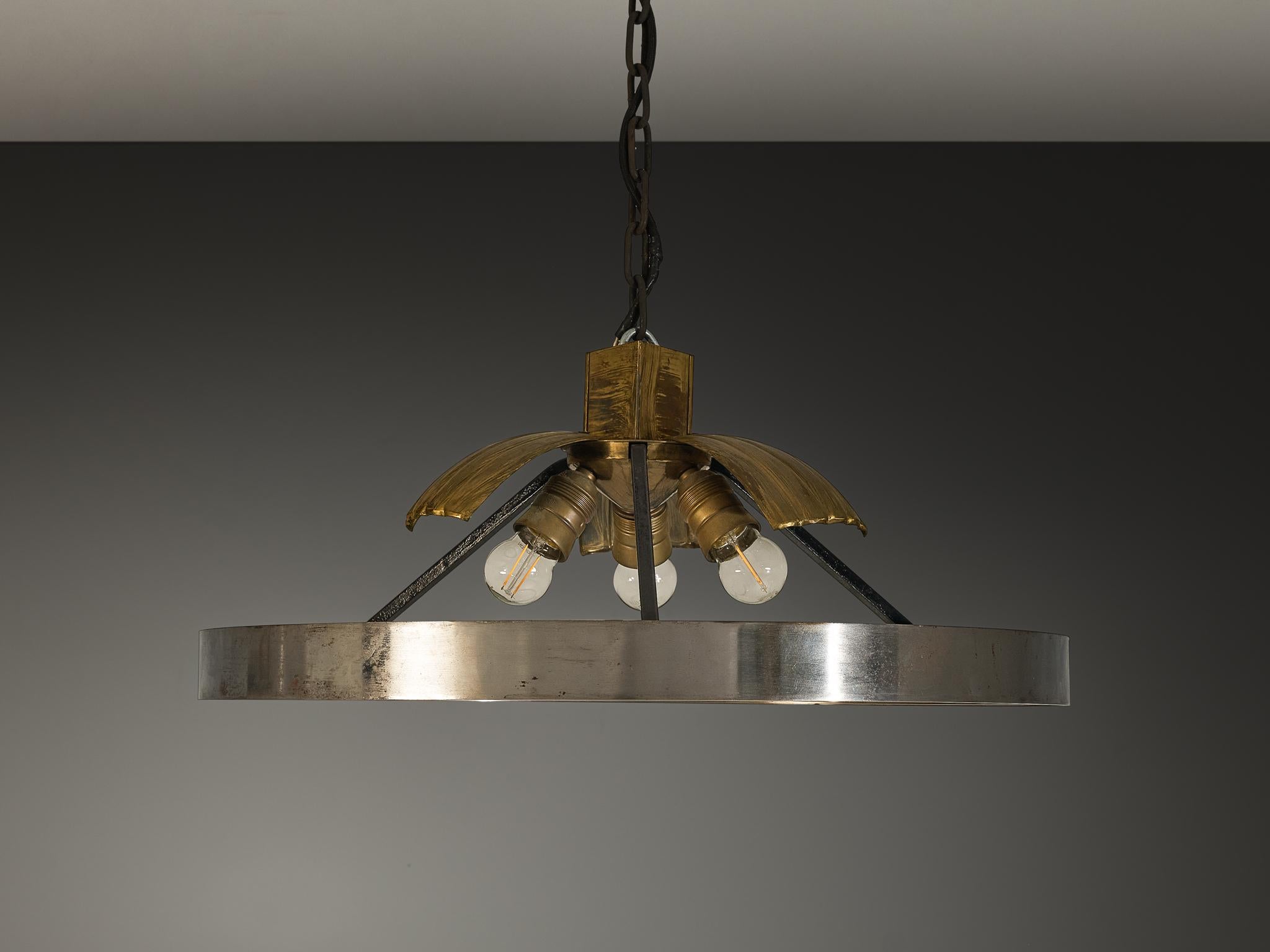 Lars Holmström for Arvika Konsthantverk Art Deco Ceiling Light For Sale 2
