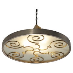 Lars Holmström for Arvika Konsthantverk Art Deco Ceiling Light