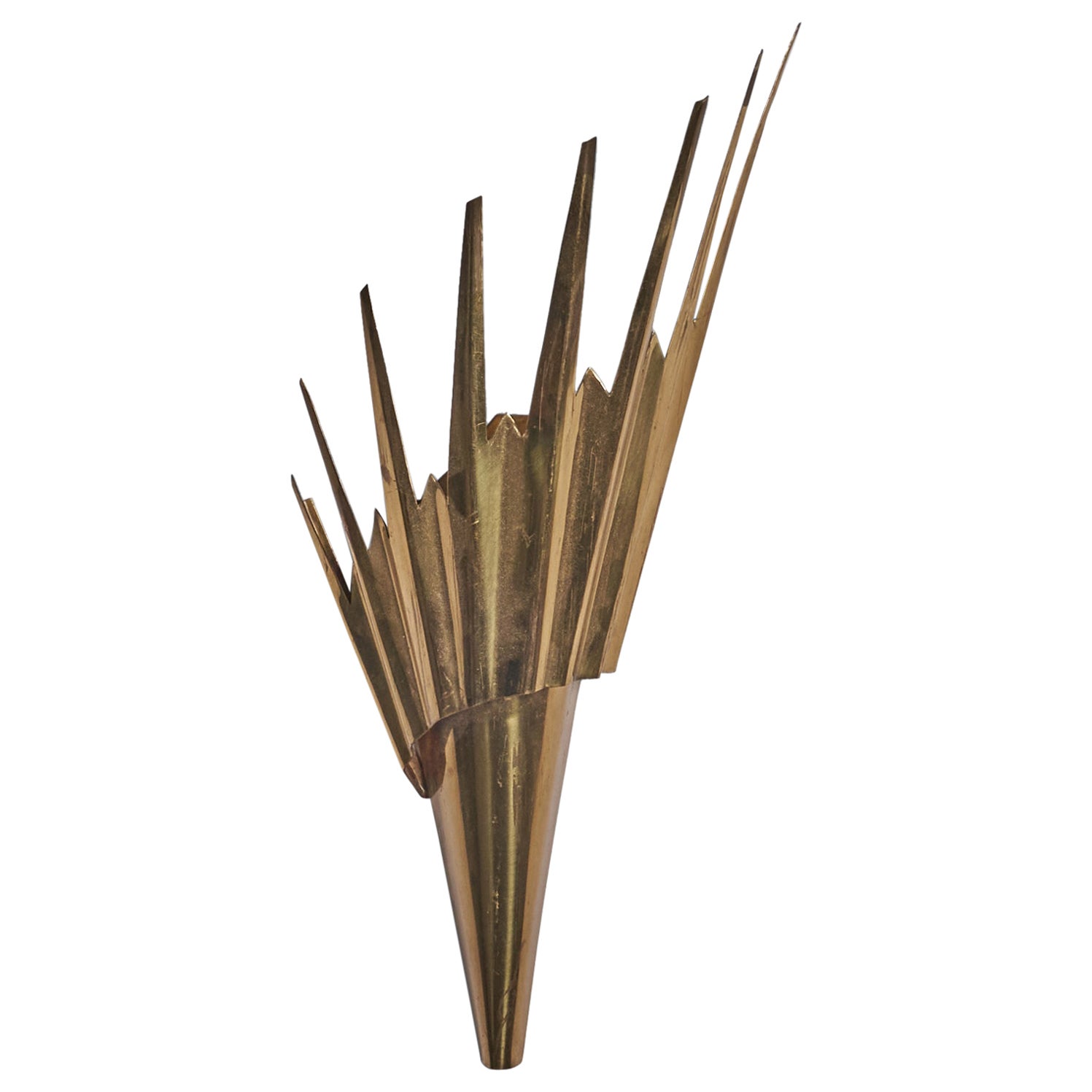 Lars Holmström, Wall Light, Brass, Sweden, 1930s