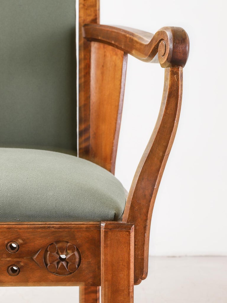 Lars Israël Wahlman Swedish Arts and Crafts Armchair For Sale at 1stDibs