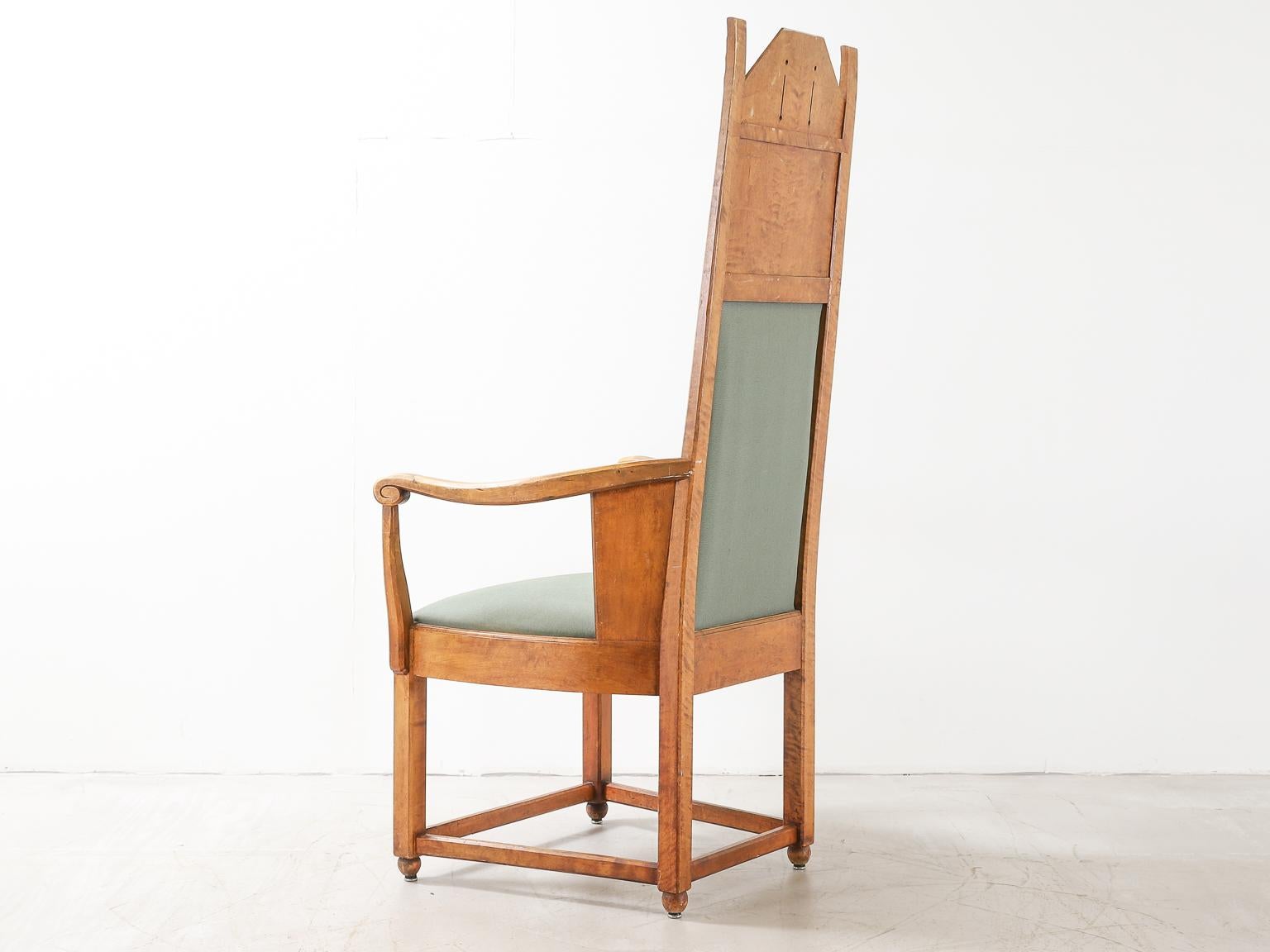 Arts and Crafts Lars Israël Wahlman Swedish Arts & Crafts Armchair For Sale