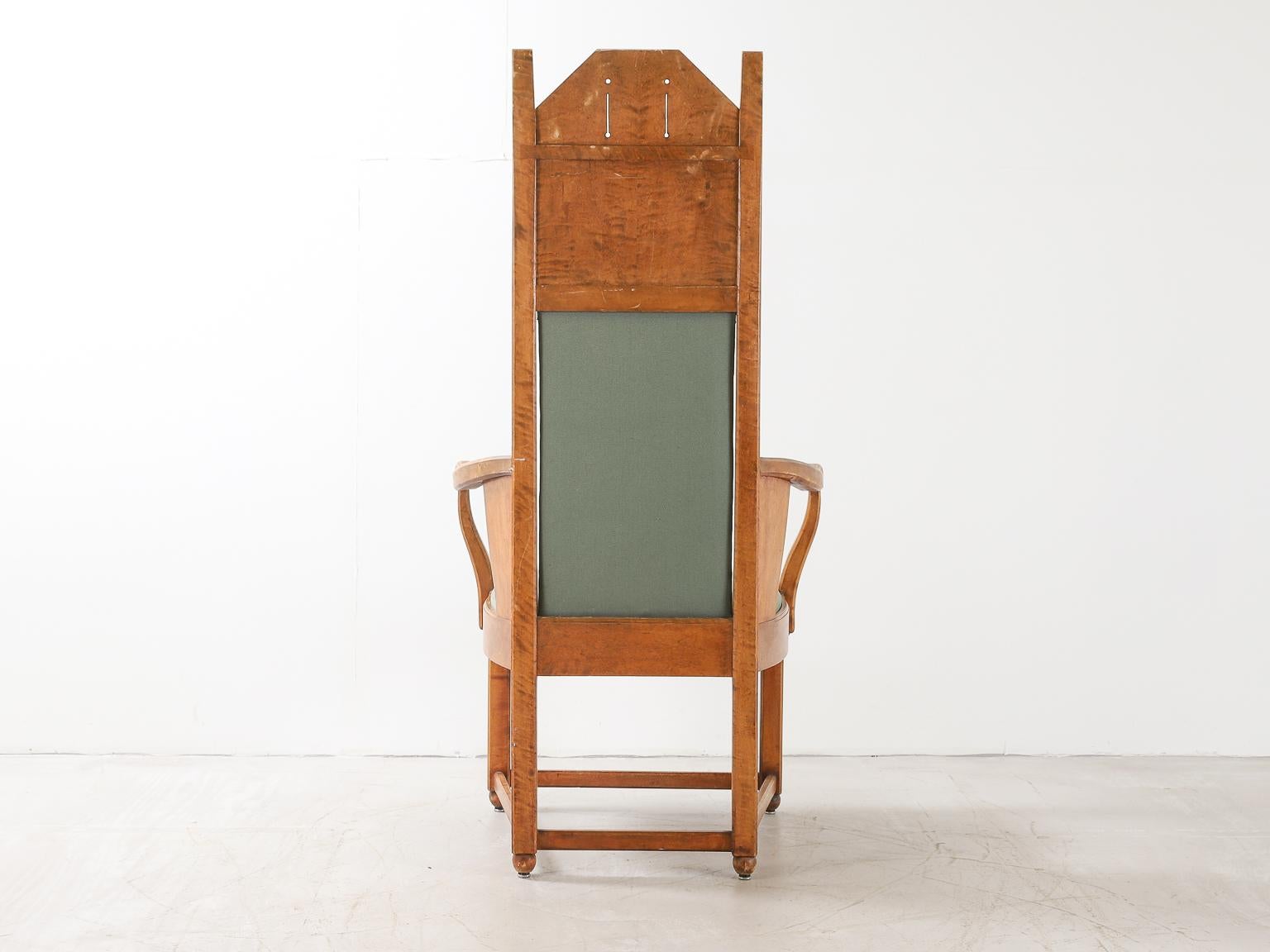 Arts and Crafts Lars Israël Wahlman Swedish Arts & Crafts Armchair For Sale