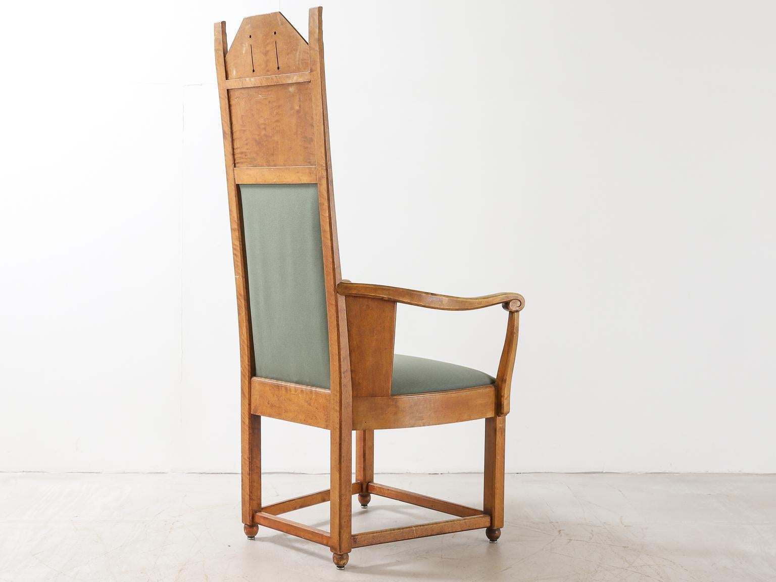 Lars Israël Wahlman Swedish Arts & Crafts Armchair In Good Condition For Sale In London, Charterhouse Square