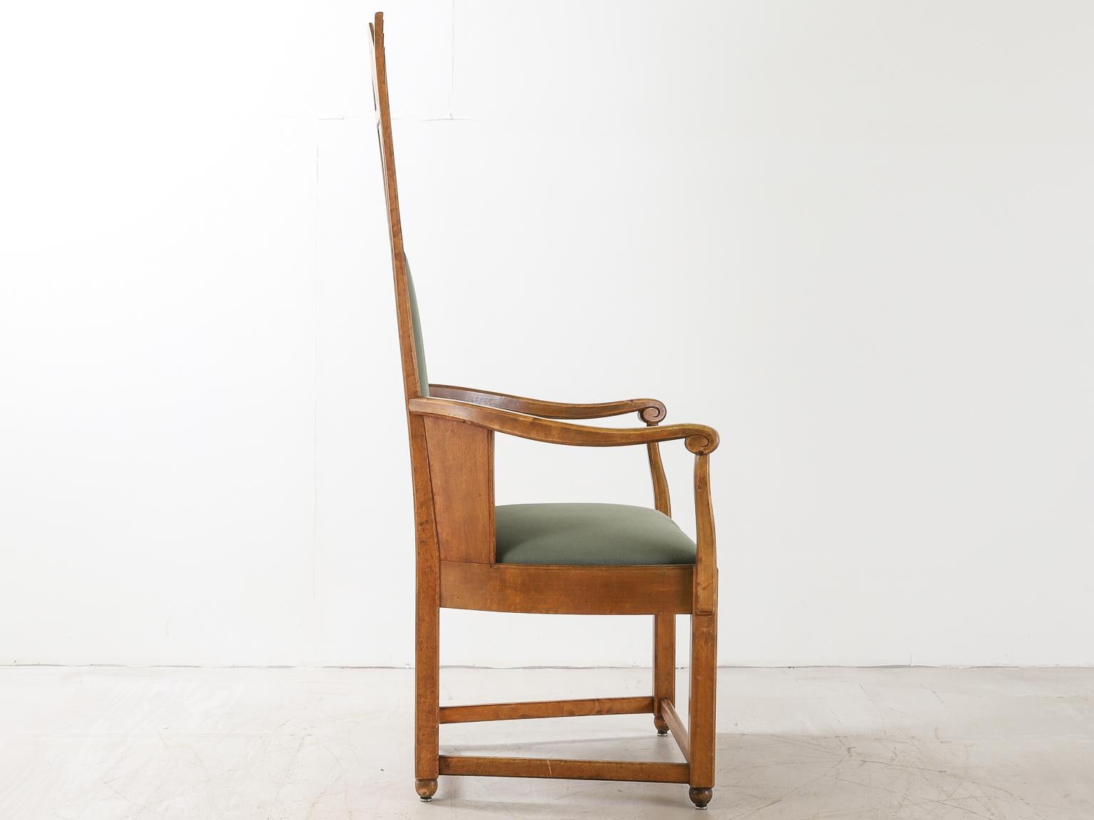 20th Century Lars Israël Wahlman Swedish Arts & Crafts Armchair For Sale