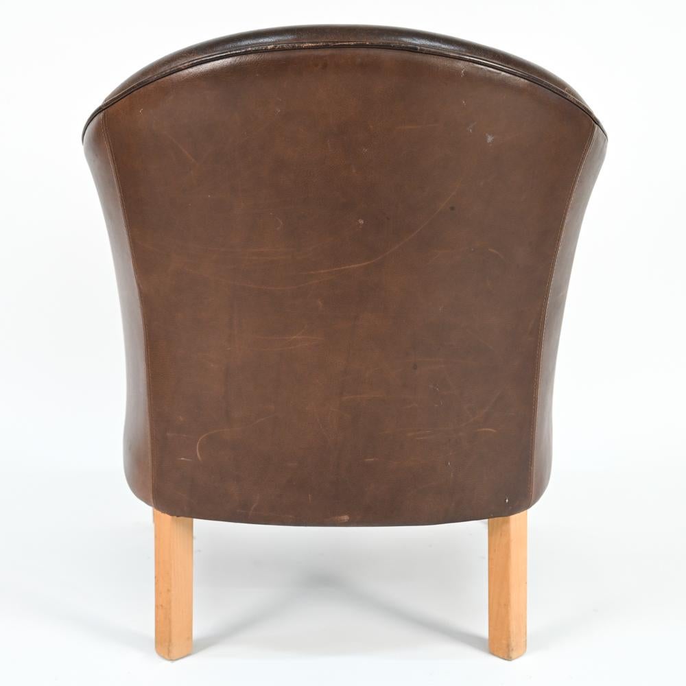 Lars Kalmer for Mogens Hansen Leather Easy Chair 1