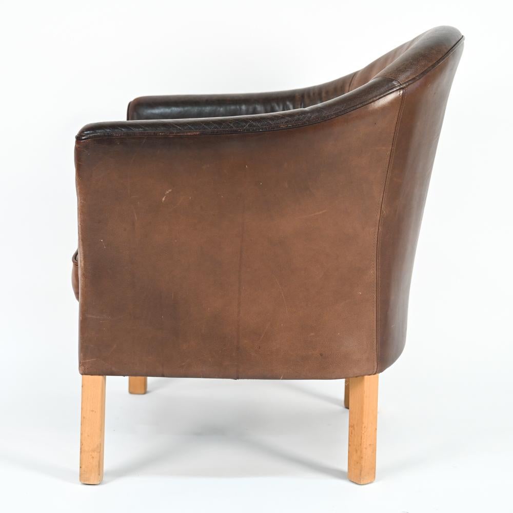 Lars Kalmer for Mogens Hansen Leather Easy Chair 2