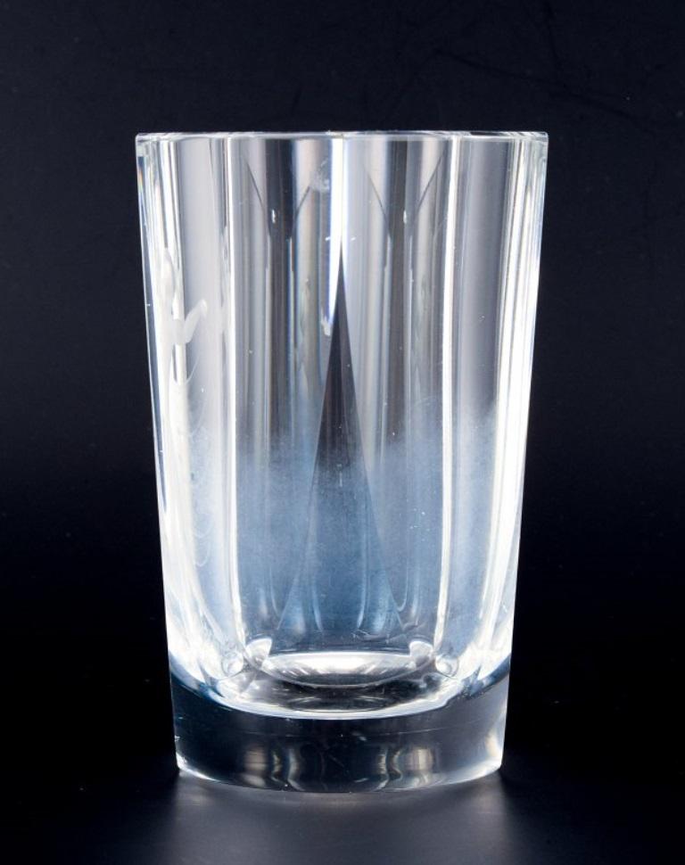 Swedish Lars Kjellander for Kosta, Sweden, art glass vase in clear glass. 1930s For Sale