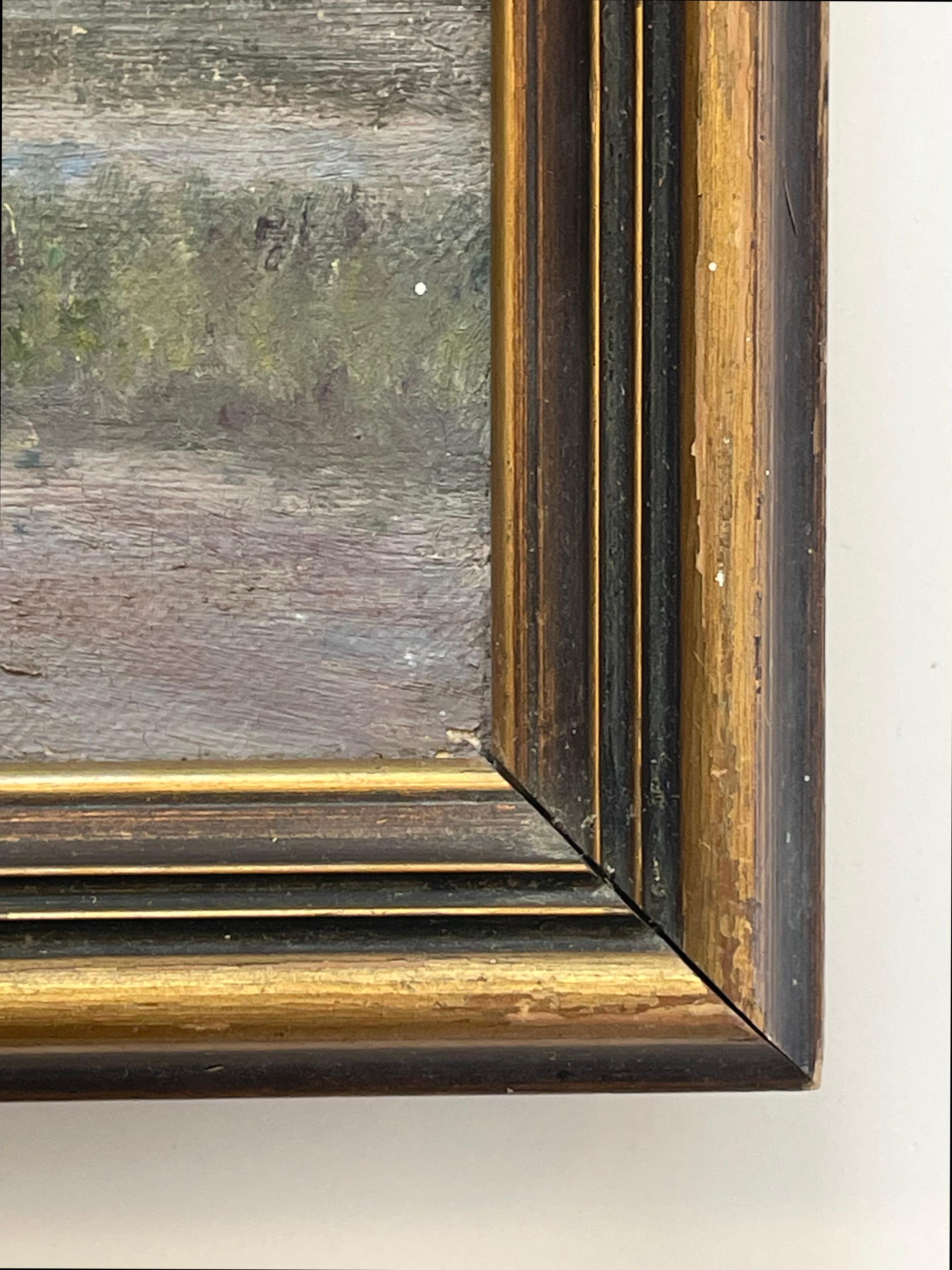 Lars Knudsen Buus (1874-1947) dipinto ad olio di case classiche danesi degli anni '30 in vendita 4