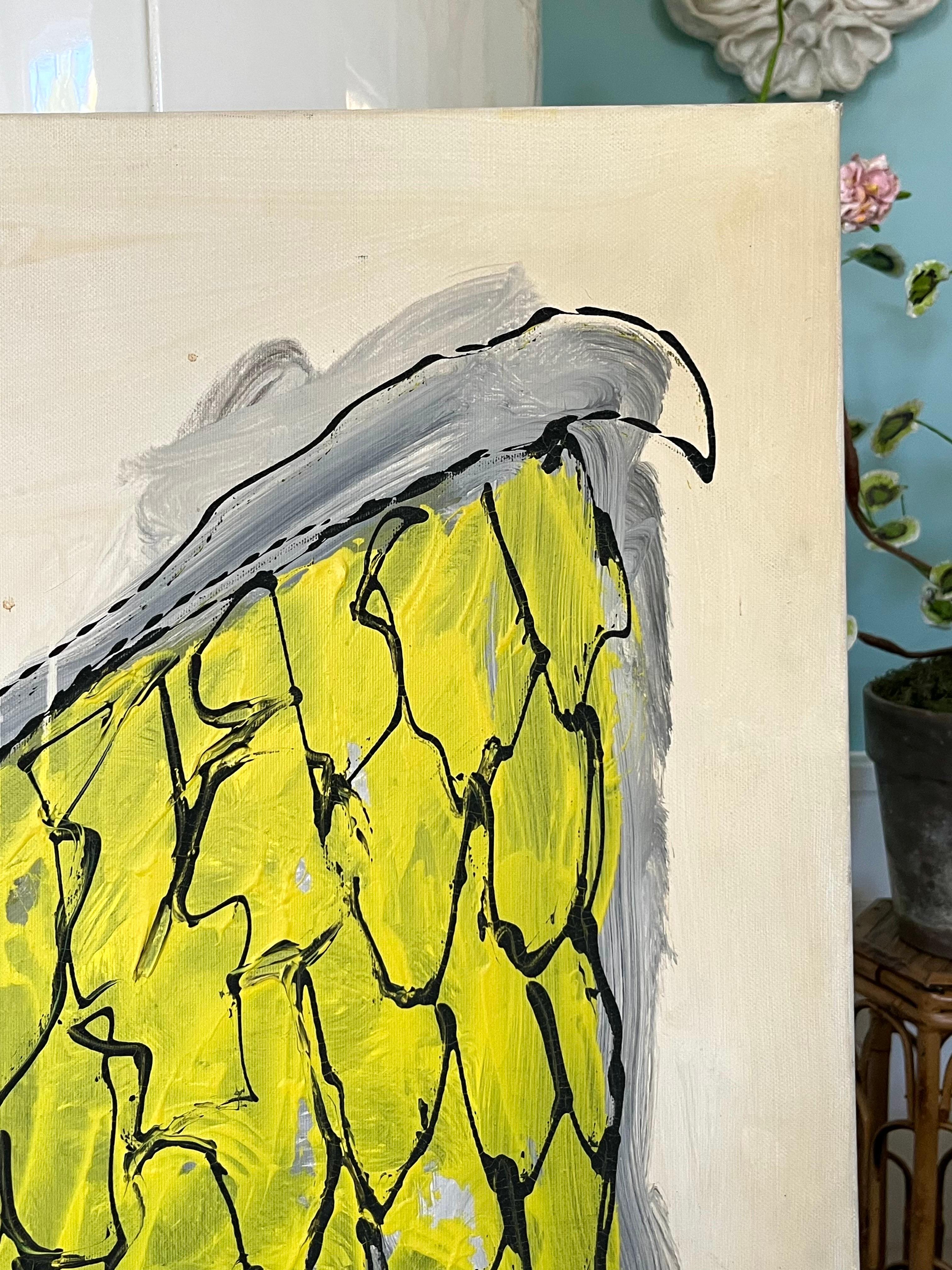 Toile Lars Lundgren, grande peinture à l'huile abstraite sur toile, Danemark, années 1990 en vente