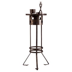 Lars Sonck (attr.), tavolo da fumo finlandese dell'inizio del XX secolo con accessori