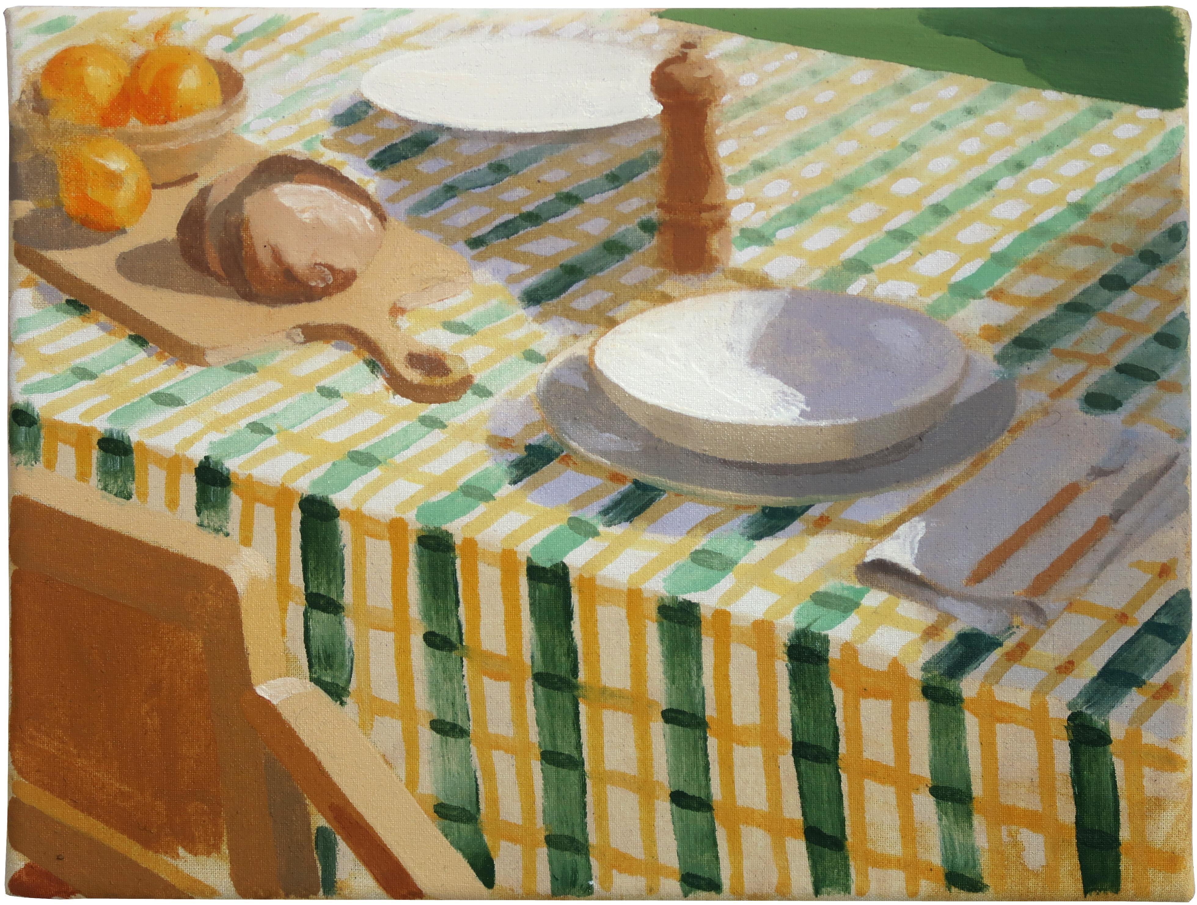 Lars van Wieren Still-Life Painting – Frühstück – zeitgenössisches niederländisches Stillleben des 21. Jahrhunderts