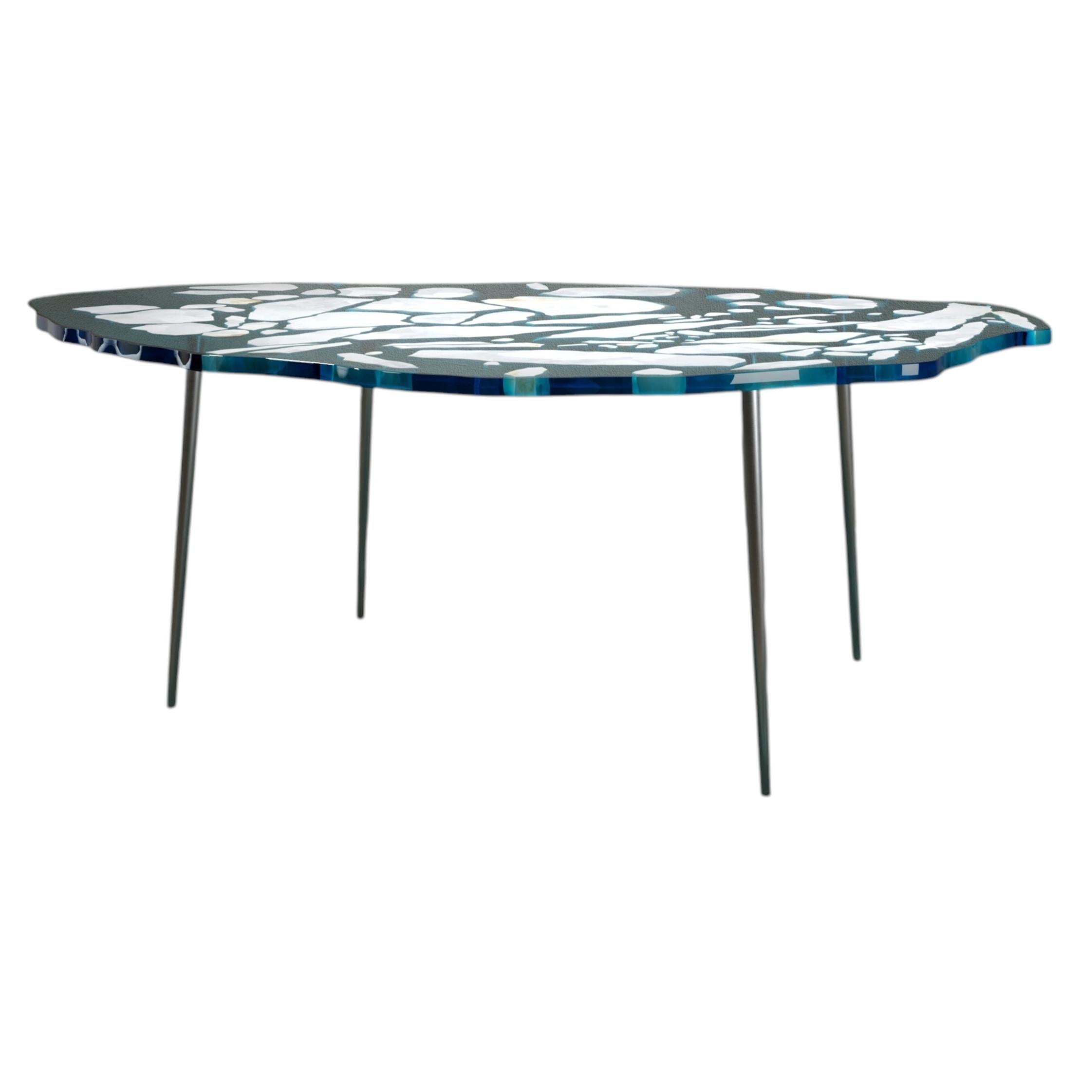 LARSEN, Modern Designer Dining Table, Made in Italy For Sale